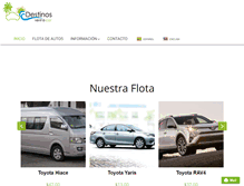 Tablet Screenshot of destinosrentacar.com